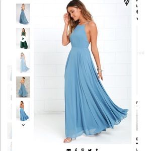 Slate Blue Long Dress